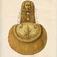 Epaulette for stabsoffiser i infanteribrigadene,1818. Tekst: Til Stabsofficerer af Infant. Brigad.