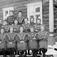 24.02.1904. Nord-Fron, Vik. Kvam Folkehøyskole, pikene i gymnastikkdrakt. Gruppebilde, skolebilde.