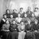 06.05.1908. Husholdningsskolen i Ringebu. Gruppebilde, skolebilde, kvinner, mann.