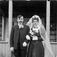 01.05.1909. Petter Haugen med brud. Gruppebilde, brud, brudgom.