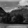Landskap, fjellet t.v. er Skutshorn (Skudshorn), Vang, Oppland, t.h. sees litt av Vennisfjell, med Sanddalen mellom.
