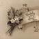 Julekort. Julehilsen. Svart/hvitt. Blomstermotiv. Datert 24.12.1891.