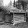 Hansælen, Tynset, Nord-Østerdal, Hedmark 1927. Eldhus. Nå på Glomdalsmuseet.