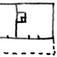 Bøler, Sørum, Akershus 1948. Plantegning over gammel 2 roms stue med egen inngang til begge rom fra tidligere sval.