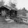 Stensås, Soknedal, Midtre Gauldal, Sør-Trøndelag. Eldhus. Foto: Arne Berg, juni 1952.