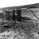 Fierbme-hqlgâ, stativ med fiskegarn til tørk. Nuorgam 1948.