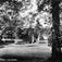 Viken, Hurdal, Akershus 1954. Gammelt fotografi av haven, før alleen ble fjernet. Bygningen oppført 1870-71. Gården har vært i familiens eie siden 1862. Storgårdsundersøkelser ved dr. Engelstad i 1954.