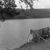 Garnheng med fiskegarn til tørk på Johan Mikkelsen Utsis gård. Hemmujavve 1953.