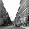 Markveien, Grünerløkka, Oslo 1961. Utsikt fra Øvre Foss nedover Markveien, mot Sjømannsskolen.
