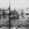 Margrethe Q. Wiborg ved huset på Holoa seter, Hadeland, Jevnaker, Oppland, 1903.