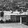 Lillestrøm sentrum, Lillestrøm, Skedsmo, mai 1961, oversiktsbilde bebyggelse.