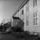 Vestby, Akershus, oktober 1956. Prestegård, våningshus og gårdsplass.