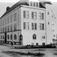 Gotfred Lies plass, Solemdals møbelfabrikk, konfeksjonsfabrikken  Superb i forgrunnen.
