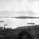 Molde i panorama sett fra Nord ,  Molde i panorama med Hjertøya i bakgrunnen. Flere skip ligger på fjorden.