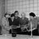 Utställning i Mehedeby, Tierps socken, Uppland, april 1968