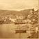 Brevik, indre havn med Chrystiegården, ca. 1878