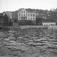 Jernbaneanlegget, utfylling mot kirkebukta foran husene i Parken. Kragerø